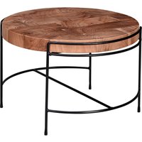FineBuy Couchtisch 62x40x62 cm Sofatisch Akazie Massivholz / Metall, Wohnzimmertisch Rund mit Metallbeinen, Kleiner Designer Tisch Massiv, Holztisch Wohnzimmer Industrial | Farbe: Braun FineBuy Couchtisch 62x40x62 cm Sofatisch Akazie Massivholz / Metall, Wohnzimmertisch Rund mit Metallbeinen, Kleiner Designer Tisch Massiv, Holztisch Wohnzimmer Industrial | Farbe: Braun