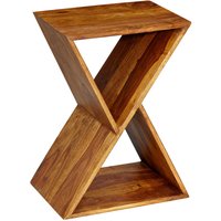 FineBuy Beistelltisch X-Form 43x60x30 cm Sheesham Massivholz Anstelltisch, Tisch Wohnzimmer Massiv, Kleiner Wohnzimmertisch Echtholz, Sofatisch mit Ablagen | Farbe: Braun FineBuy Beistelltisch X-Form 43x60x30 cm Sheesham Massivholz Anstelltisch, Tisch Wohnzimmer Massiv, Kleiner Wohnzimmertisch Echtholz, Sofatisch mit Ablagen | Farbe: Braun