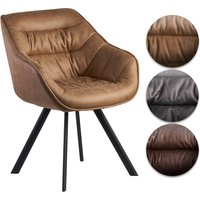 FineBuy Esszimmerstuhl Wildlederoptik Gepolstert, Küchenstuhl mit Schwarzen Beinen, Moderner Schalenstuhl mit Armlehnen, Design Polsterstuhl Stoffbezug | Farbe: Beige FineBuy Esszimmerstuhl Wildlederoptik Gepolstert, Küchenstuhl mit Schwarzen Beinen, Moderner Schalenstuhl mit Armlehnen, Design Polsterstuhl Stoffbezug | Farbe: Beige