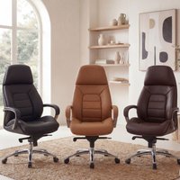 14% Rabatt auf FineBuy Ergonomischer Echtleder Bürostuhl XXL höhenverstellbar
