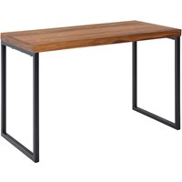FineBuy Schreibtisch Sheesham Massivholz / Metall 117x59x76,5 cm Computertisch, Design Bürotisch Klein Dunkel, Laptoptisch Arbeitszimmer | Farbe: Braun FineBuy Schreibtisch Sheesham Massivholz / Metall 117x59x76,5 cm Computertisch, Design Bürotisch Klein Dunkel, Laptoptisch Arbeitszimmer | Farbe: Braun