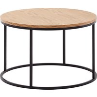 FineBuy Couchtisch 70x70x45 cm Sofatisch Holz / Metall Wohnzimmertisch Eiche, Design Stubentisch Modern Rund, Holztisch Kaffeetisch, Tisch Wohnzimmer | Farbe: Braun FineBuy Couchtisch 70x70x45 cm Sofatisch Holz / Metall Wohnzimmertisch Eiche, Design Stubentisch Modern Rund, Holztisch Kaffeetisch, Tisch Wohnzimmer | Farbe: Braun