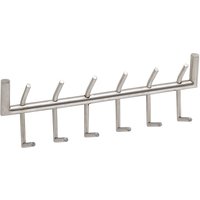 FineBuy Wandgarderobe Metall Silber 60 cm – Design Garderobenpaneel – Wand Garderobenleiste mit Hakenleiste – 6 Kleiderhaken | Farbe: Silber FineBuy Wandgarderobe Metall Silber 60 cm – Design Garderobenpaneel – Wand Garderobenleiste mit Hakenleiste – 6 Kleiderhaken | Farbe: Silber