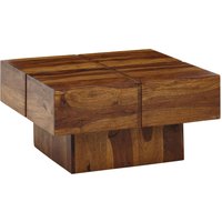 FineBuy Couchtisch 57,5x57,5x30 cm Sheesham Massivholz Sofatisch Quadratisch, Design Wohnzimmertisch Kaffeetisch Massiv, Kleiner Tisch Wohnzimmer Modern | Farbe: Braun FineBuy Couchtisch 57,5x57,5x30 cm Sheesham Massivholz Sofatisch Quadratisch, Design Wohnzimmertisch Kaffeetisch Massiv, Kleiner Tisch Wohnzimmer Modern | Farbe: Braun