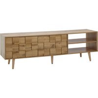 FineBuy Lowboard Holz Eiche-Dekor 160x51x40 cm TV-Kommode mit zwei Türen, Design TV-Schrank Hoch, Fernsehtisch Fernsehschrank Modern, Fernsehkommode Wohnzimmer | Farbe: Braun FineBuy Lowboard Holz Eiche-Dekor 160x51x40 cm TV-Kommode mit zwei Türen, Design TV-Schrank Hoch, Fernsehtisch Fernsehschrank Modern, Fernsehkommode Wohnzimmer | Farbe: Braun