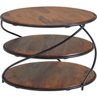 FineBuy Couchtisch 58x58x40,5 cm Sheesham Massivholz / Metall mit Stauraum, Wohnzimmertisch Kaffeetisch Massiv, Kleiner Tisch Beistelltisch Wohnzimmer Modern, Sofatisch Rund | Farbe: Braun FineBuy Couchtisch 58x58x40,5 cm Sheesham Massivholz / Metall mit Stauraum, Wohnzimmertisch Kaffeetisch Massiv, Kleiner Tisch Beistelltisch Wohnzimmer Modern, Sofatisch Rund | Farbe: Braun