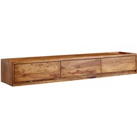 FineBuy Lowboard Hängend Sheesham Massivholz 160x25x35 cm TV-Schrank Braun, Design Fernsehtisch mit Stauraum, Fernsehschrank Wand Modern, TV-Kommode Fernsehkommode zum Aufhängen | Farbe: Braun FineBuy Lowboard Hängend Sheesham Massivholz 160x25x35 cm TV-Schrank Braun, Design Fernsehtisch mit Stauraum, Fernsehschrank Wand Modern, TV-Kommode Fernsehkommode zum Aufhängen | Farbe: Braun