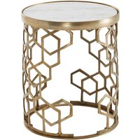 FineBuy Beistelltisch Echter Marmor Weiß 44x44x55 cm Anstelltisch Metall Gold, Kleiner Sofatisch Rund, Wohnzimmertisch Couch Modern, Couchtisch Hoch | Farbe: Weiß FineBuy Beistelltisch Echter Marmor Weiß 44x44x55 cm Anstelltisch Metall Gold, Kleiner Sofatisch Rund, Wohnzimmertisch Couch Modern, Couchtisch Hoch | Farbe: Weiß