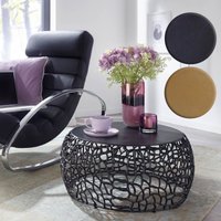 FineBuy Couchtisch Metall 66x66x30 cm Sofatisch Aluminium Rund, Design Wohnzimmertisch mit Ast-Struktur, Kleiner Kaffeetisch Modern, Beistelltisch Anstelltisch Wohnzimmer | Farbe: Gold FineBuy Couchtisch Metall 66x66x30 cm Sofatisch Aluminium Rund, Design Wohnzimmertisch mit Ast-Struktur, Kleiner Kaffeetisch Modern, Beistelltisch Anstelltisch Wohnzimmer | Farbe: Gold