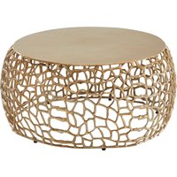 FineBuy Couchtisch Rund 66cm aus Aluminium & Metall, Design Wohnzimmertisch mit organischer AST-Struktur, Moderner Sofatisch, Beistelltisch Wohnzimmer | Farbe: Gold FineBuy Couchtisch Rund 66cm aus Aluminium & Metall, Design Wohnzimmertisch mit organischer AST-Struktur, Moderner Sofatisch, Beistelltisch Wohnzimmer | Farbe: Gold