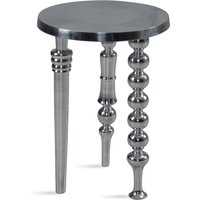 FineBuy Design Beistelltisch rund 44cm Metall silber – Handgefertigter Wohnzimmertisch Aluminium – Alu Dekotisch – Kleiner Couchtisch | Farbe: Silber FineBuy Design Beistelltisch rund 44cm Metall silber – Handgefertigter Wohnzimmertisch Aluminium – Alu Dekotisch – Kleiner Couchtisch | Farbe: Silber