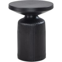 FineBuy Orientalischer Beistelltisch 40 cm rund Metall Schwarz mit Lamellen-Optik – Design Aluminium Wohnzimmertisch – Dekotisch – Kleiner Couchtisch | Farbe: Schwarz FineBuy Orientalischer Beistelltisch 40 cm rund Metall Schwarz mit Lamellen-Optik – Design Aluminium Wohnzimmertisch – Dekotisch – Kleiner Couchtisch | Farbe: Schwarz