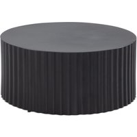 FineBuy Design Couchtisch rund 70 cm Metall Schwarz – Handgefertigter Aluminium Wohnzimmertisch mit Lamellenstruktur – Moderner Sofatisch Wohnzimmer | Farbe: Schwarz FineBuy Design Couchtisch rund 70 cm Metall Schwarz – Handgefertigter Aluminium Wohnzimmertisch mit Lamellenstruktur – Moderner Sofatisch Wohnzimmer | Farbe: Schwarz