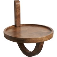 FineBuy Wandregal 30x33x30 cm Mango Massivholz Hängeregal Rund Modern, Design Nachttisch für die Wand, Regal Hängend, Akzentregal Wohnzimmer | Farbe: Braun FineBuy Wandregal 30x33x30 cm Mango Massivholz Hängeregal Rund Modern, Design Nachttisch für die Wand, Regal Hängend, Akzentregal Wohnzimmer | Farbe: Braun