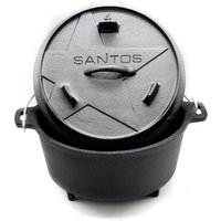 SANTOS Dutch Oven 3,7 Liter (4,5 Qt) mit Füßen SANTOS Dutch Oven 3,7 Liter (4,5 Qt) mit Füßen