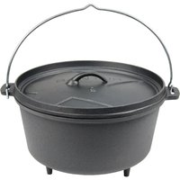 SANTOS Dutch Oven Feuertopf Schmortopf Camp Oven ca. 8 Liter / 9 Qt mit Füßen SANTOS Dutch Oven Feuertopf Schmortopf Camp Oven ca. 8 Liter / 9 Qt mit Füßen