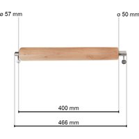 SANTOS Baumkuchen Holzrolle 40 cm | für Drehspieße mit max. ø 12 mm SANTOS Baumkuchen Holzrolle 40 cm | für Drehspieße mit max. ø 12 mm