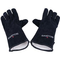 SANTOS BBQ-Handschuhe aus Leder, schwarz (Paar)