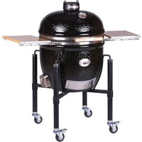 Monolith LeChef BBQ Guru Pro 2.0 inkl. Gestell & Seitentische | Schwarz Monolith LeChef BBQ Guru Pro 2.0 inkl. Gestell & Seitentische | Schwarz