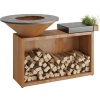 OFYR Feuerplatte Island Corten 85 Keramik Dunkelgrau OFYR Feuerplatte Island Corten 85 Keramik Dunkelgrau