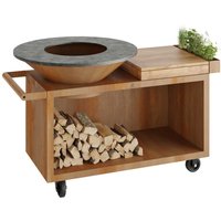 OFYR Feuerplatte Island Corten 100 PRO Teakholz OFYR Feuerplatte Island Corten 100 PRO Teakholz