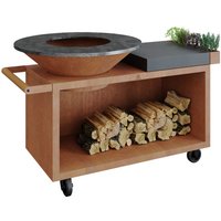 OFYR Feuerplatte Island Corten 100 PRO Keramik Dunkelgrau OFYR Feuerplatte Island Corten 100 PRO Keramik Dunkelgrau