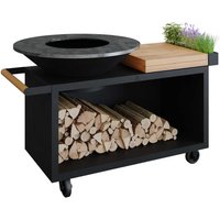 OFYR Feuerplatte Island Black 100 PRO Teakholz OFYR Feuerplatte Island Black 100 PRO Teakholz