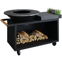 OFYR Feuerschale Island Black 100 PRO Keramik Dunkelgrau OFYR Feuerschale Island Black 100 PRO Keramik Dunkelgrau