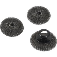 SANTOS runde Grillbürste Stahlwolle | inklusive 2 Ersatzpads SANTOS runde Grillbürste Stahlwolle | inklusive 2 Ersatzpads