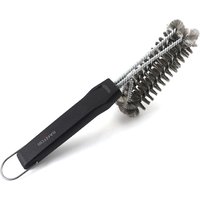 SANTOS 2-Kopf Grillbürste Edelstahl 30 cm SANTOS 2-Kopf Grillbürste Edelstahl 30 cm