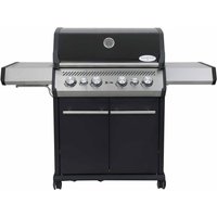 SANTOS S-418 Black mit Edelstahlrosten | inkl. Seiten- & Heckbrenner SANTOS S-418 Black mit Edelstahlrosten | inkl. Seiten- & Heckbrenner