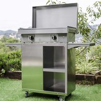 Simogas Edelstahl Unterwagen für 60/70/75er Plancha Simogas Edelstahl Unterwagen für 60/70/75er Plancha