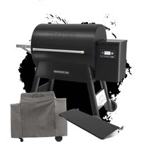 Traeger Pelletgrill Ironwood 885 | Schwarz inkl. Abdeckhaube und Frontablage Traeger Pelletgrill Ironwood 885 | Schwarz inkl. Abdeckhaube und Frontablage