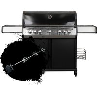 SANTOS S-518 Pro Schwarz | Seiten- & Heckbrenner | inkl. Drehspieß SANTOS S-518 Pro Schwarz | Seiten- & Heckbrenner | inkl. Drehspieß