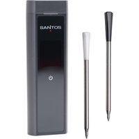 SANTOS Bluetooth Grillthermometer PRO mit App-Steuerung | 2 Fühler | kabellos | 150 m Reichweite SANTOS Bluetooth Grillthermometer PRO mit App-Steuerung | 2 Fühler | kabellos | 150 m Reichweite