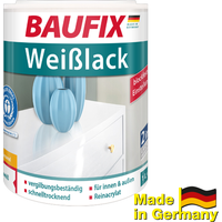 Baufix Weißlack - seidenglänzend