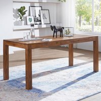 Wohnling WOHNLING Design Esstisch Massiv 200 x 100 x 76 cm Sheesham Massivholz