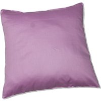 Kinzler Baumwoll-Satin Kissenhülle Uni 2x 40/40 cm, Farbe flieder
