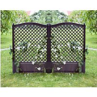 KHW Spalier 100 cm mit zwei Erdspießen 2er Set, anthrazit