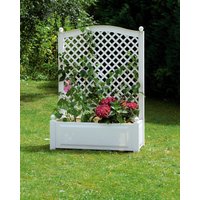 KHW KHW Pflanzkasten 100 cm mit Spalier, weiß