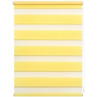 Lichtblick Duo-Rollo Klemmfix, ohne Bohren - Gelb, 110 cm x 150 cm (B x L)