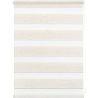 Lichtblick Duo-Rollo Klemmfix, ohne Bohren - Natur, 95 cm x 150 cm (B x L)