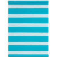 Lichtblick Duo-Rollo Klemmfix, ohne Bohren - Blau, 80 cm x 150 cm (B x L)