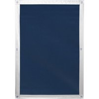 Lichtblick Dachfenster Sonnenschutz Haftfix, ohne Bohren, Verdunkelung, Blau, 36 cm x 51,5 cm (B x L)