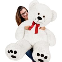 Casaria großer Teddybär XXL weiss