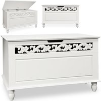 Casaria Deuba Holztruhe Jersey mit klappbarem Deckel