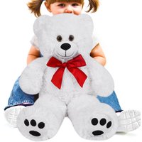 Casaria Teddybär Knuddel L - 50cm - weiß