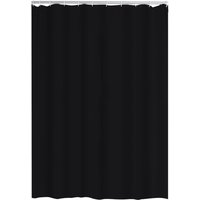 Ridder Duschvorhang Textil 180x200 cm Madison schwarz