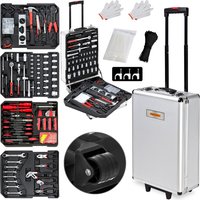 Casaria Deuba Werkzeugkoffer Trolley 50 x 37 x 23cm 899 tlg silber