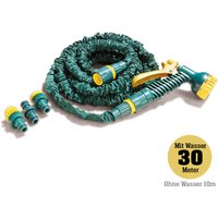 POWERTEC GARDEN Flexibler Gartenschlauch, ca. 30 m, Grün-Gelb